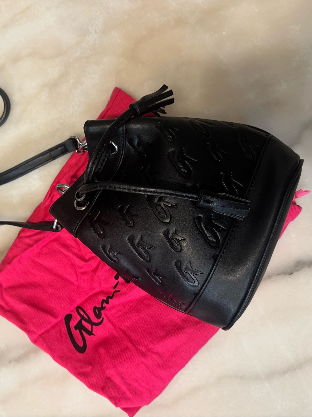 Glam-Aholic MINI MONOGRAM BUCKET BAG - Picture 2 of 5